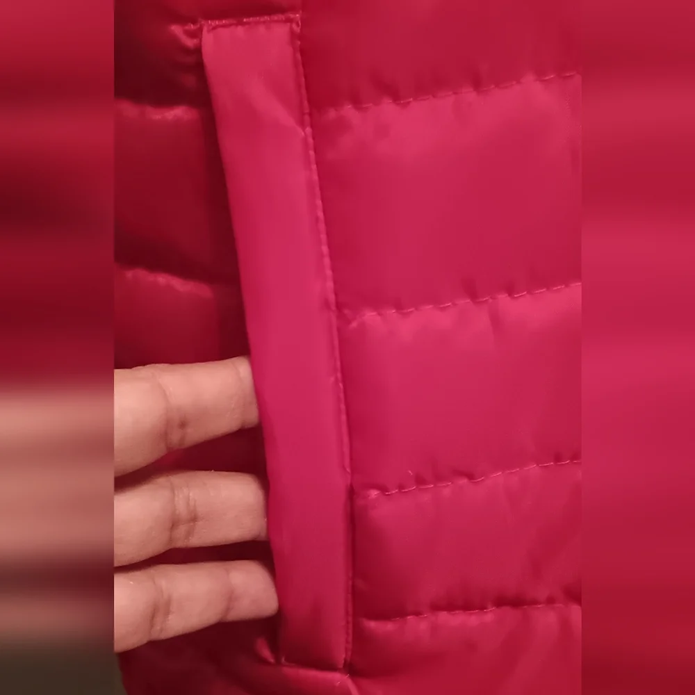 ECKO UNLTD Puffer Vest Mens Size XL Red/Black Hooded Full Zip Spell Out - Picture 4 of 16